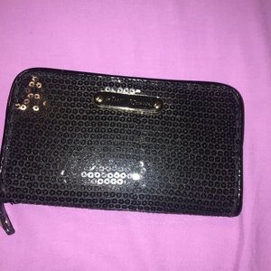 Black Sequin Betsey Johnson Wallet